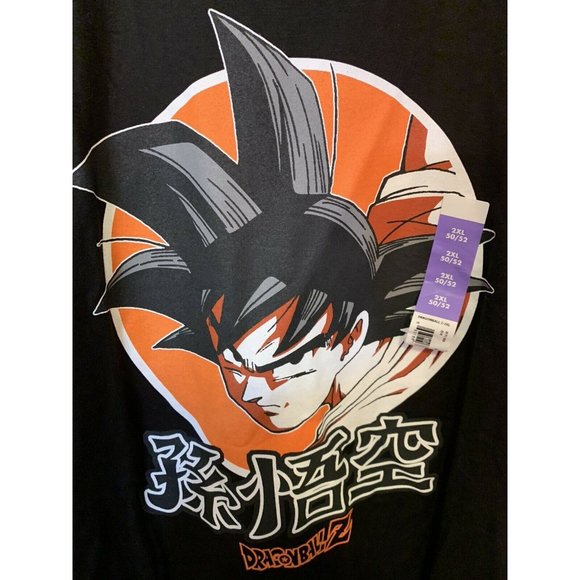 New DRAGON BALL‎ Z ANIME TSHIRT Men’s Sz 2XL SHORT SLEEVE CREW NECK BLACK NWT - Picture 1 of 7